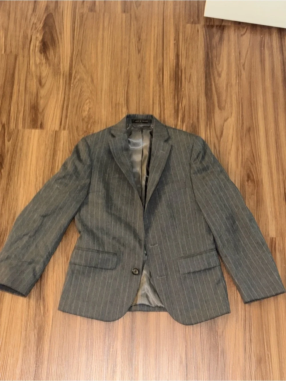 Ralph Lauren Men's Charcoal Pinstripe Blazer 10R